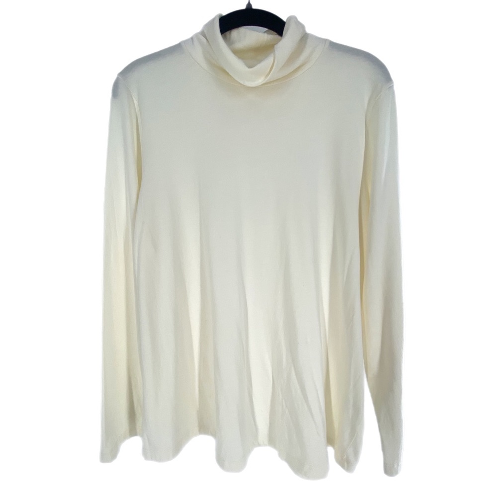 J. Jilll Off White Turtleneck T shirt